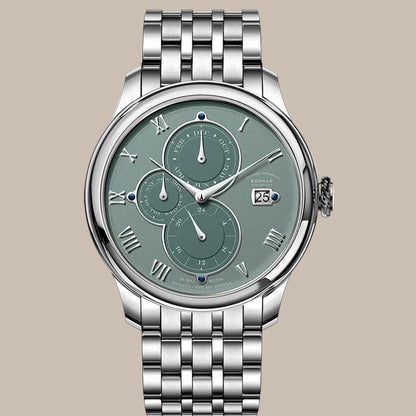 50M Waterproof Leather Watch