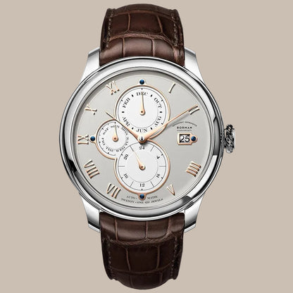 50M Waterproof Leather Watch