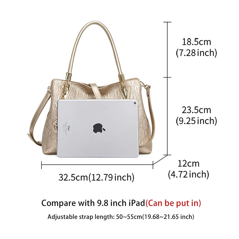 Split Leather Shoulder Bag