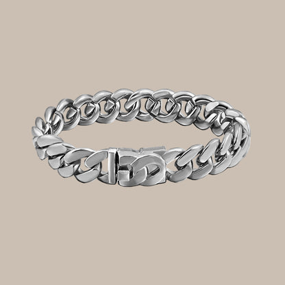 Full Rhinestone Prong Cuban Link Bracelet