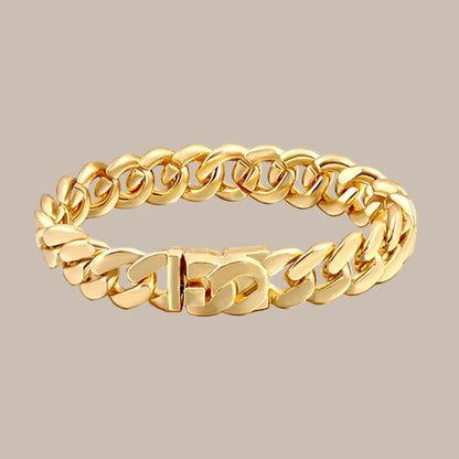 Full Rhinestone Prong Cuban Link Bracelet