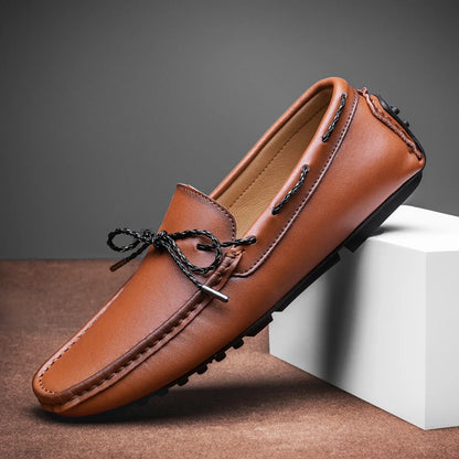 Croc Leather Loafers