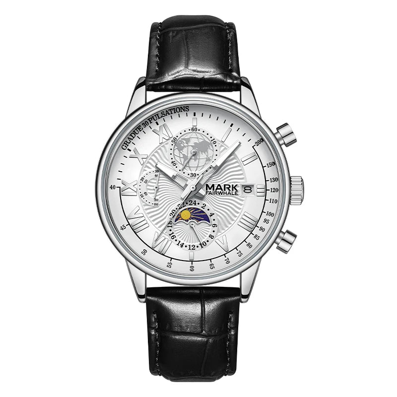 Genuine Leather Strap Watch