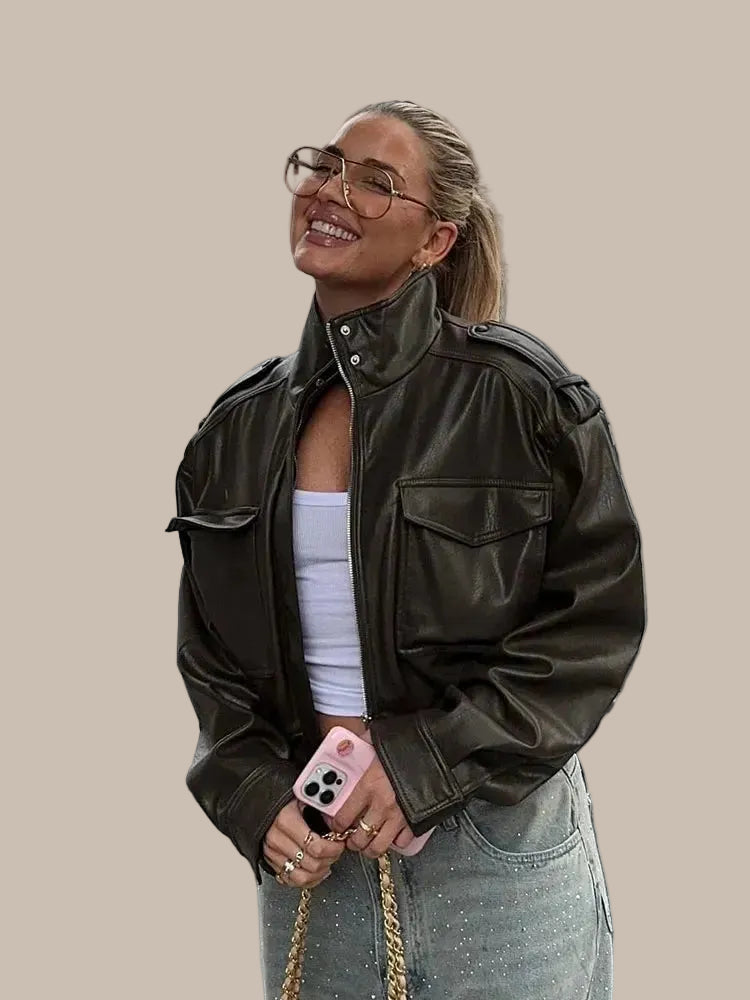 Women’s PU Leather Jacket