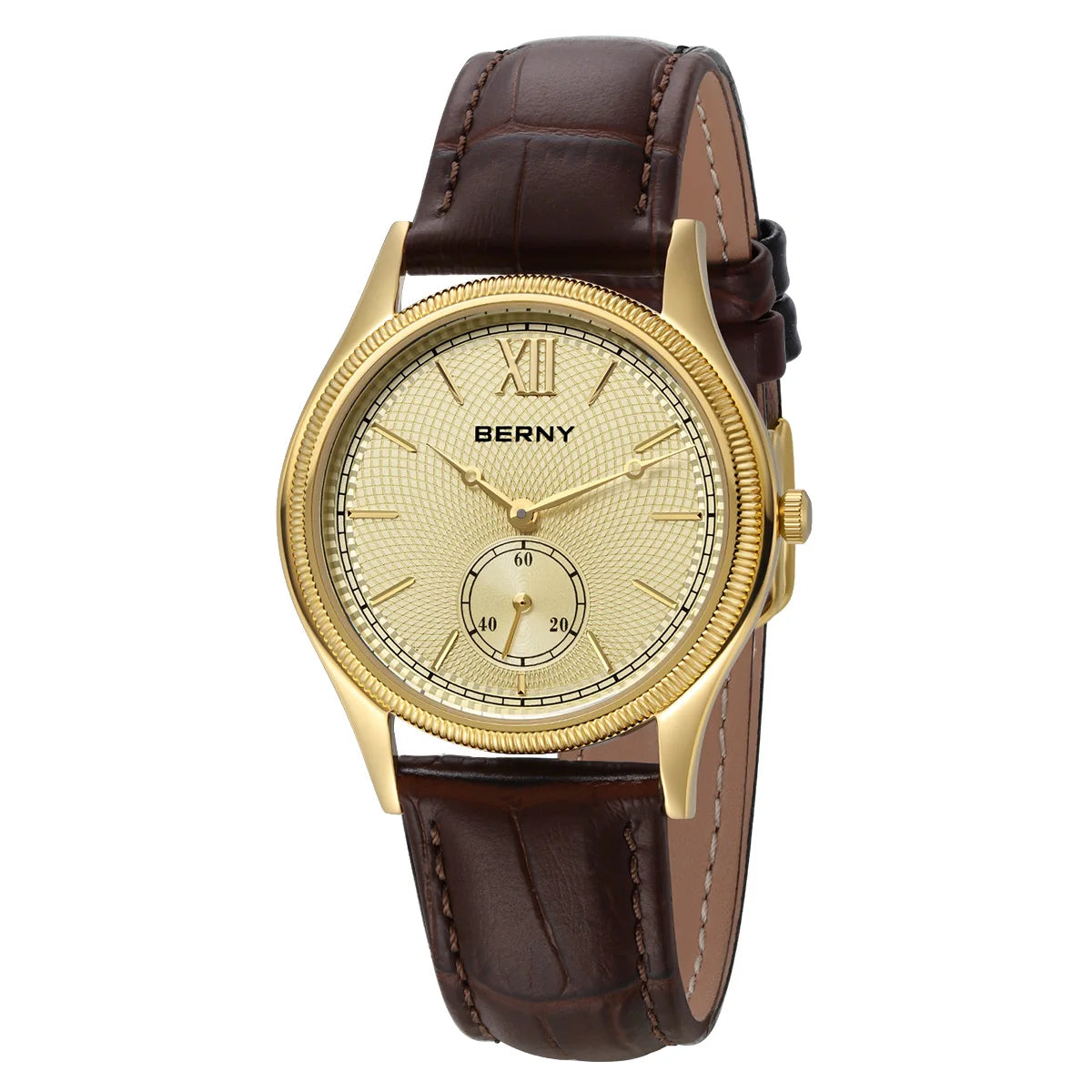 Classic Leather Strap Watch