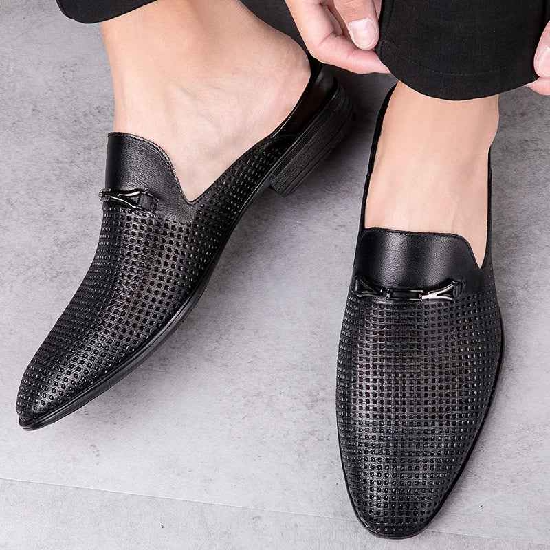 Men’s Leather Slip-On Flats