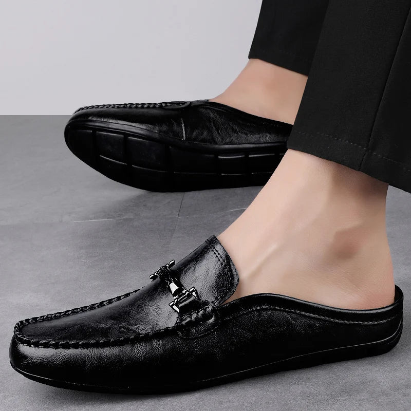 Men’s Metal Buckle Loafers