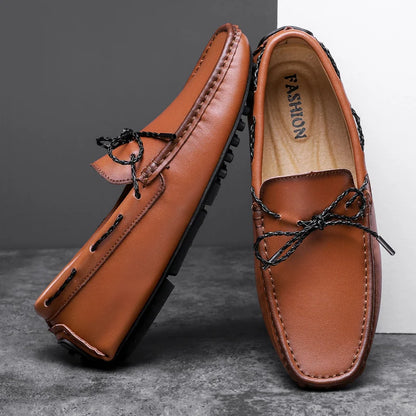 Croc Leather Loafers