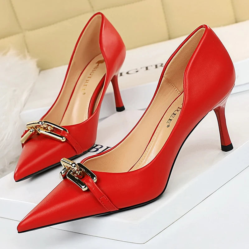 Pointed Stiletto Banquet Shoes