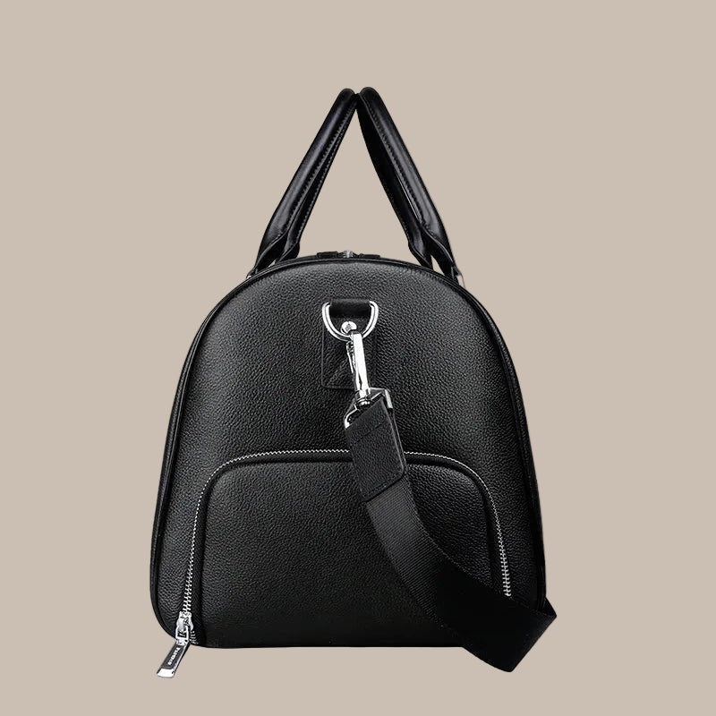 Stylish Leather Weekend Bag