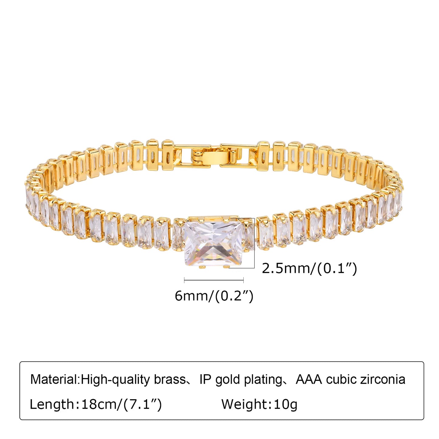14K Gold Chunky Paperclip Chain Bracelet