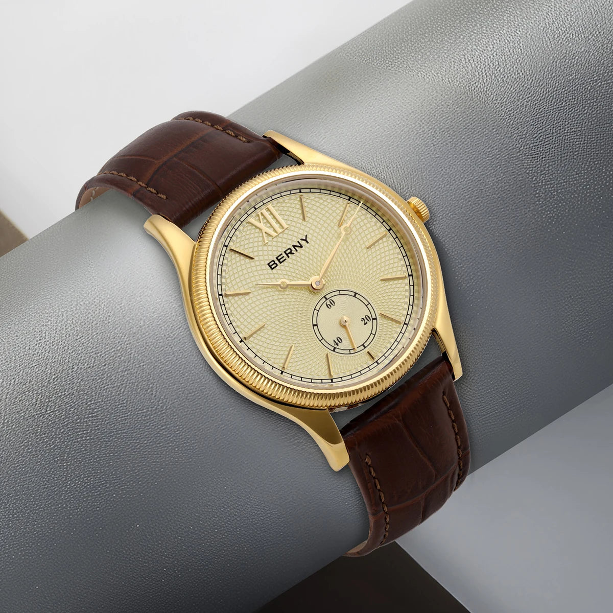Classic Leather Strap Watch