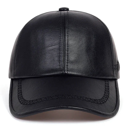 Leather Baseball Cap