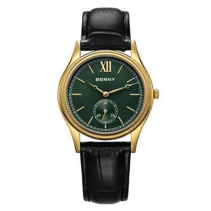 Classic Leather Strap Watch