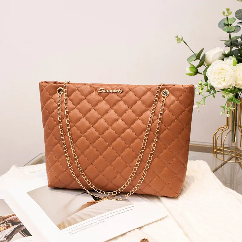 Women's PU Box Tote Bag