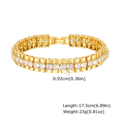 14K Gold Chunky Paperclip Chain Bracelet