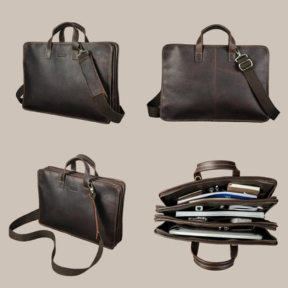 Men’s Leather Business Tote