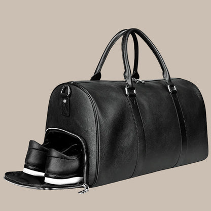 Stylish Leather Weekend Bag