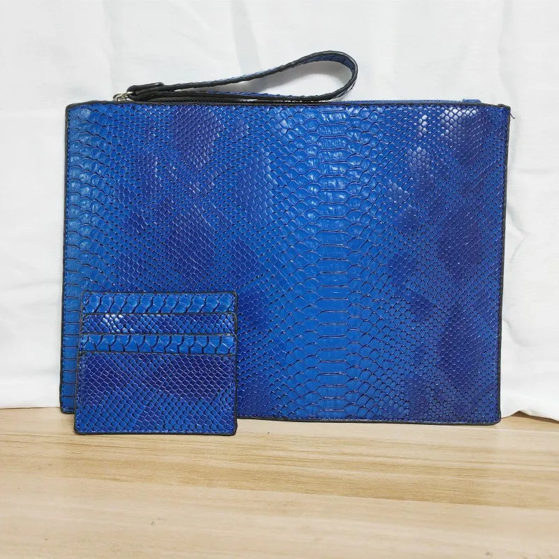 Python Pattern Clutch Bag