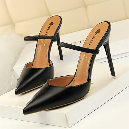 PU Leather Stiletto Pumps
