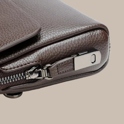 Buckle Zipper Clutch Bag