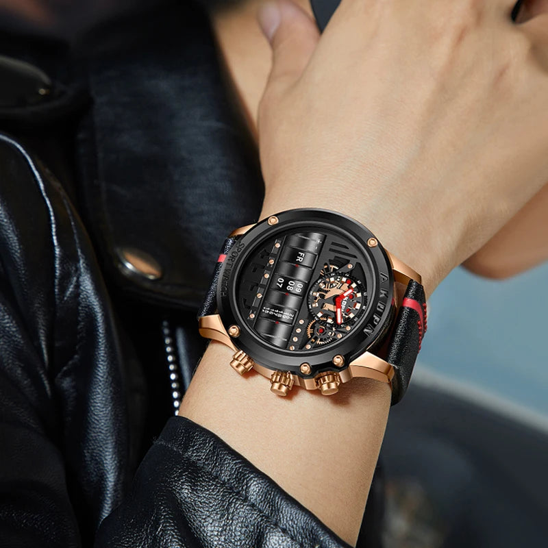 Men's Skeleton Quartz Watch