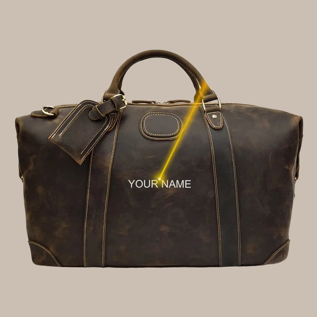 Big Capacity Leather Duffle