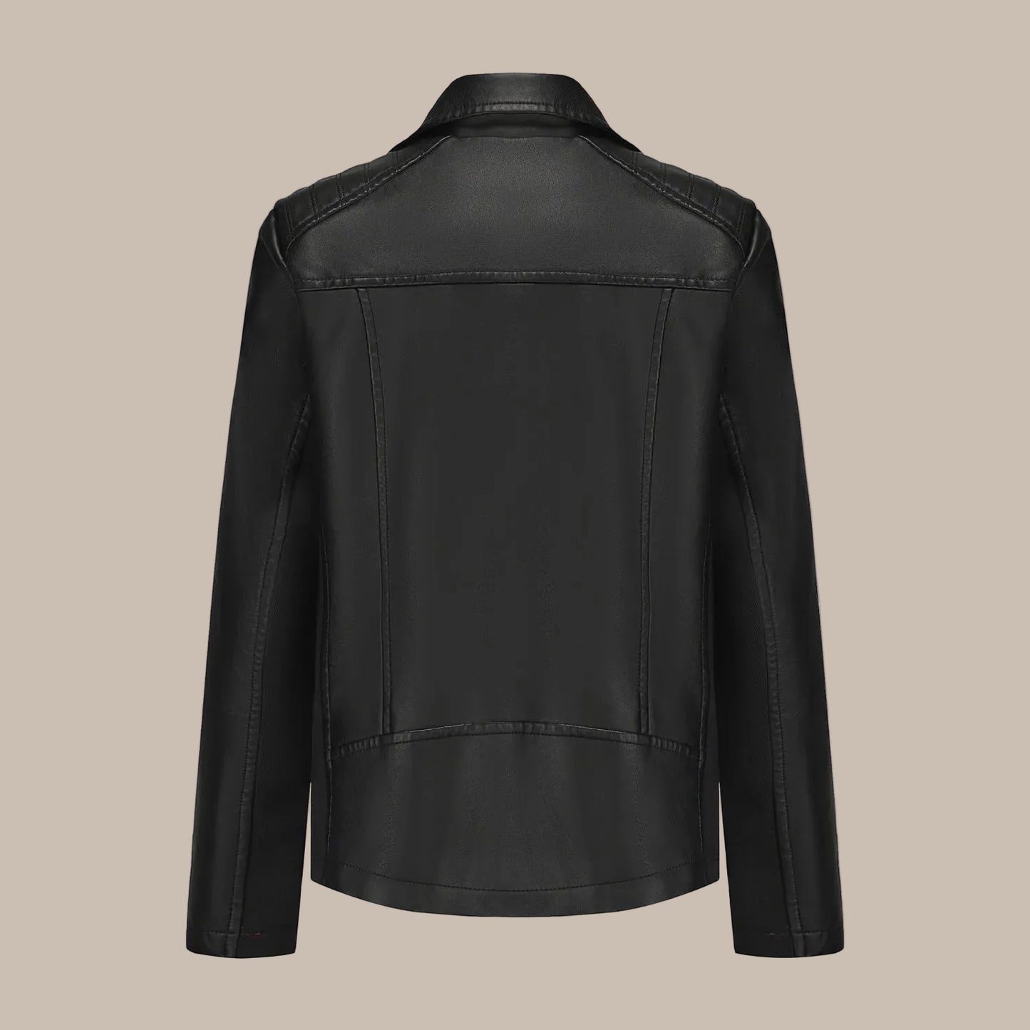 Women's Patchwork Faux Leather Jacket