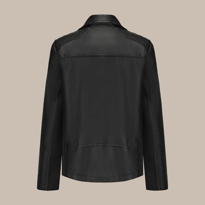 Women's Patchwork Faux Leather Jacket