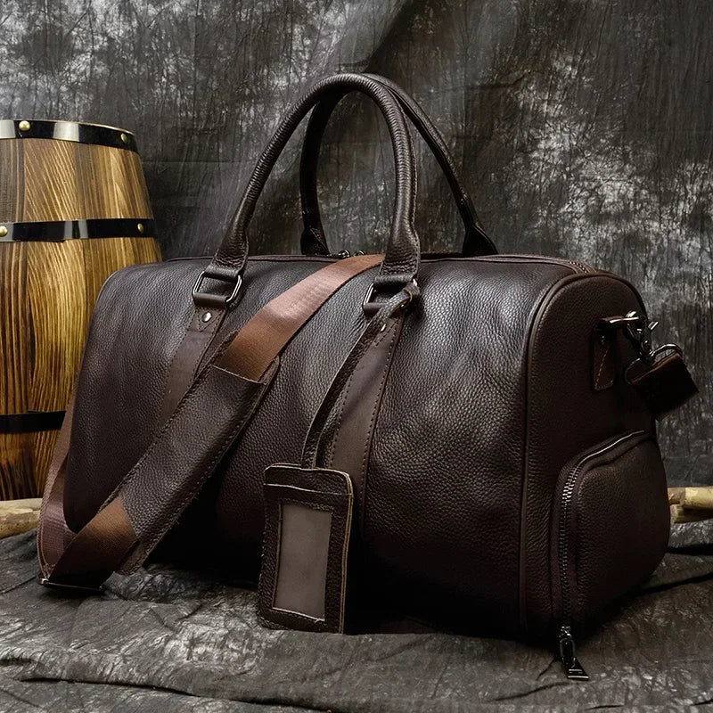 Unisex Carry-On Leather Bag