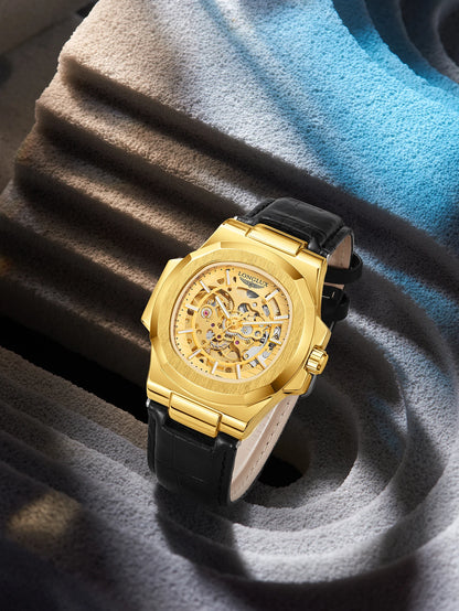 Simple Leather Strap Timepiece