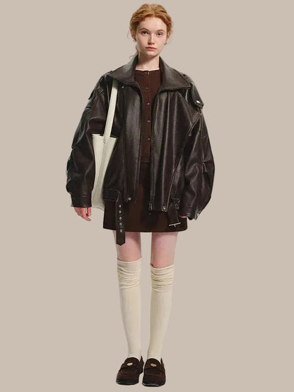 Classic Retro Leather Jacket