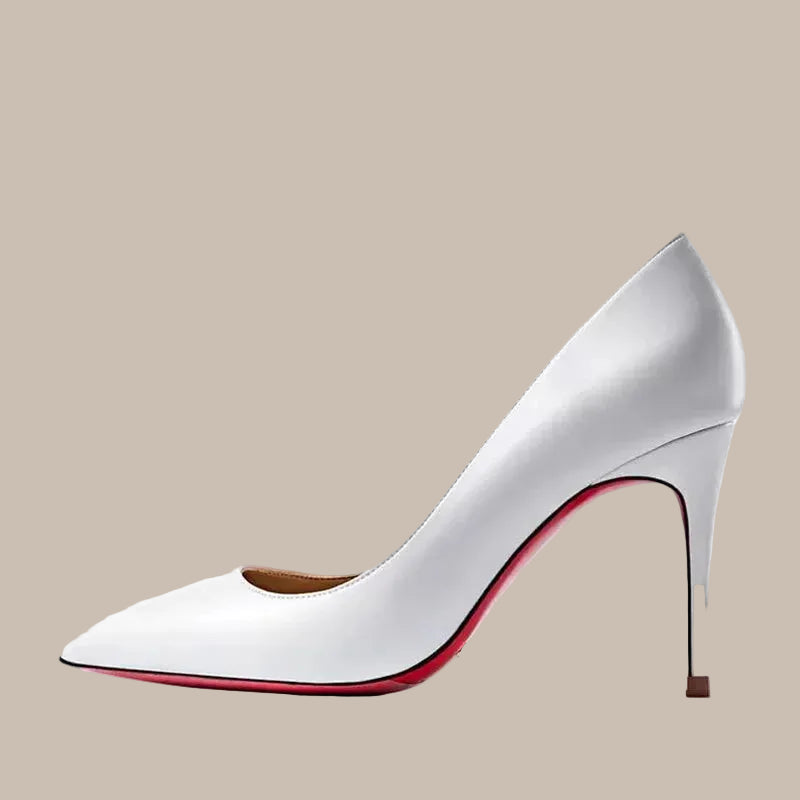 Plus Size Red Pointed Pumps