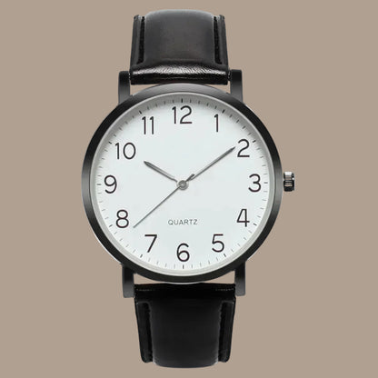 Men's Simple Business Leather Watch