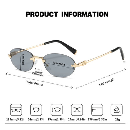 Rimless Fashion Sunglasses