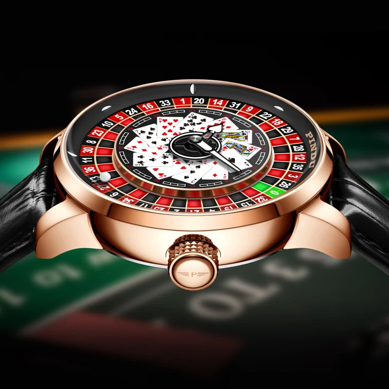 Men’s Luxury Poker Dial Watch