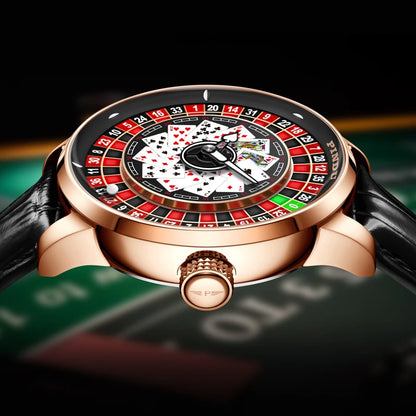 Men’s Luxury Poker Dial Watch