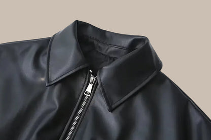 Leather Bomber Jacket