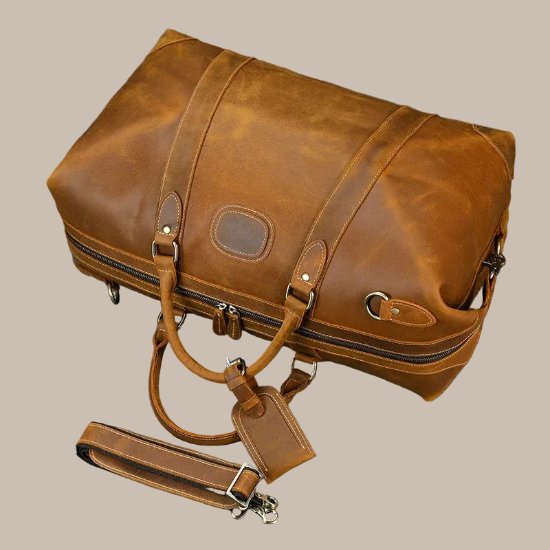 Big Capacity Leather Duffle