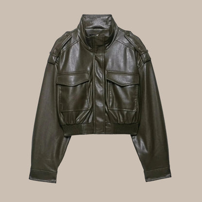 Women’s PU Leather Jacket