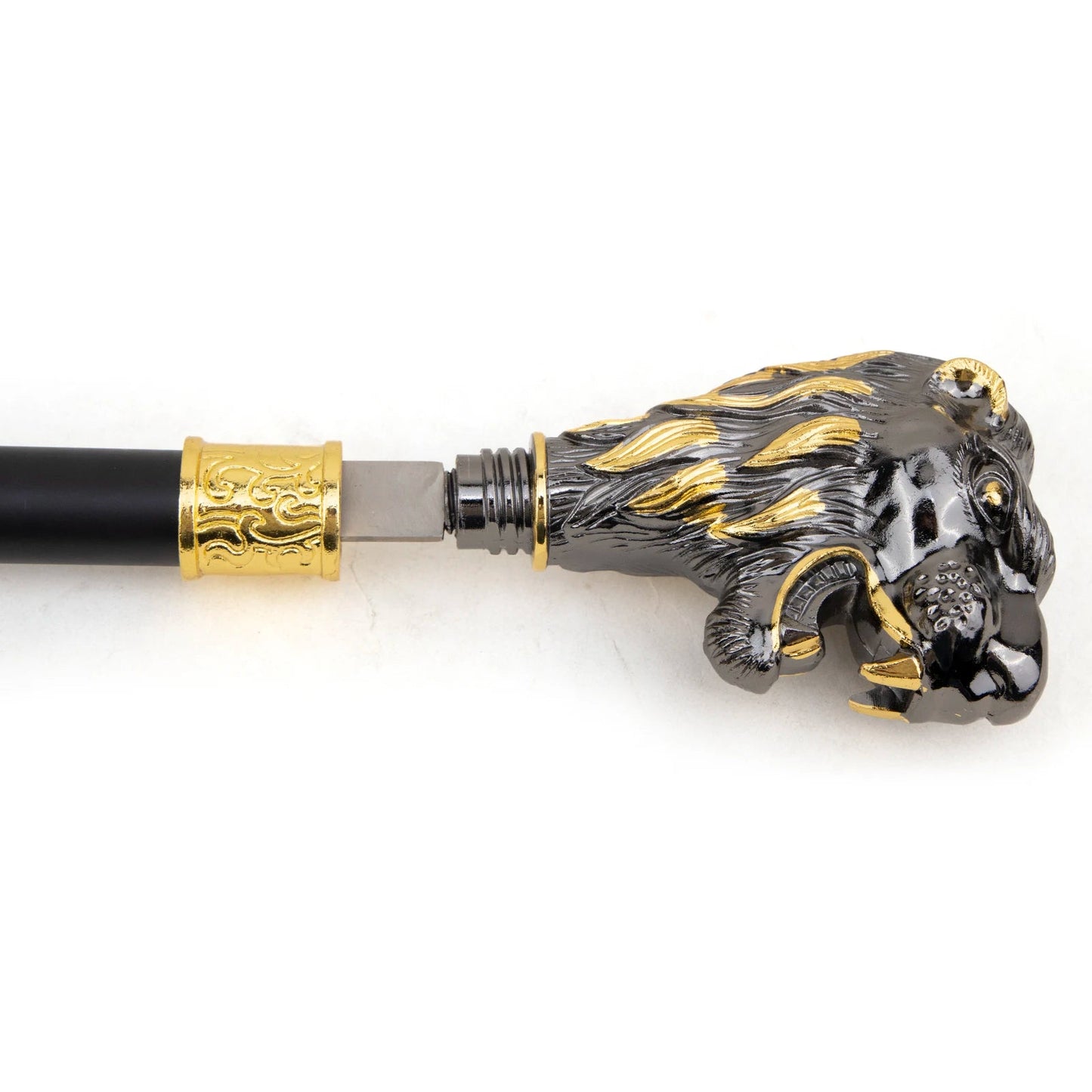 Golden Blue Flower Cane