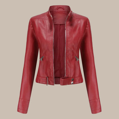 Women's Short Genuine Leather Jacket