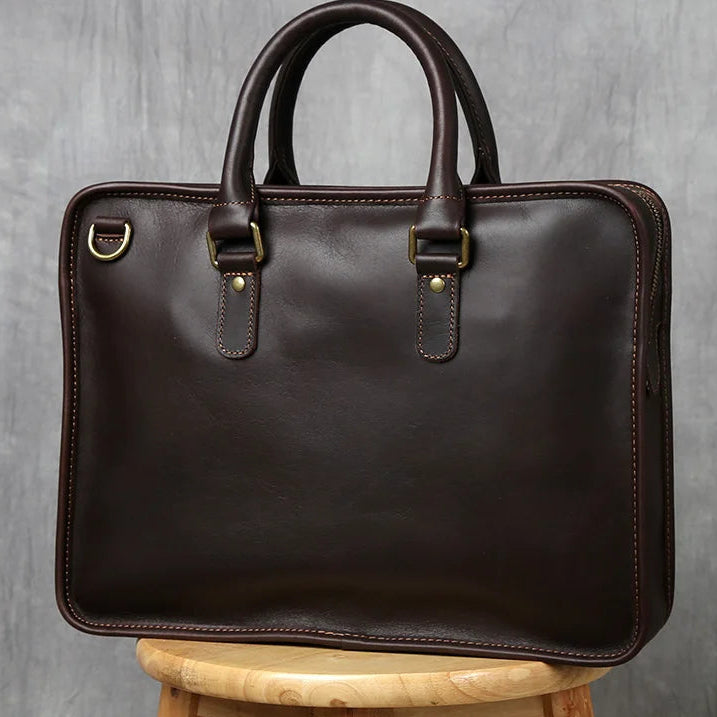 Vintage Cowhide Laptop Bag