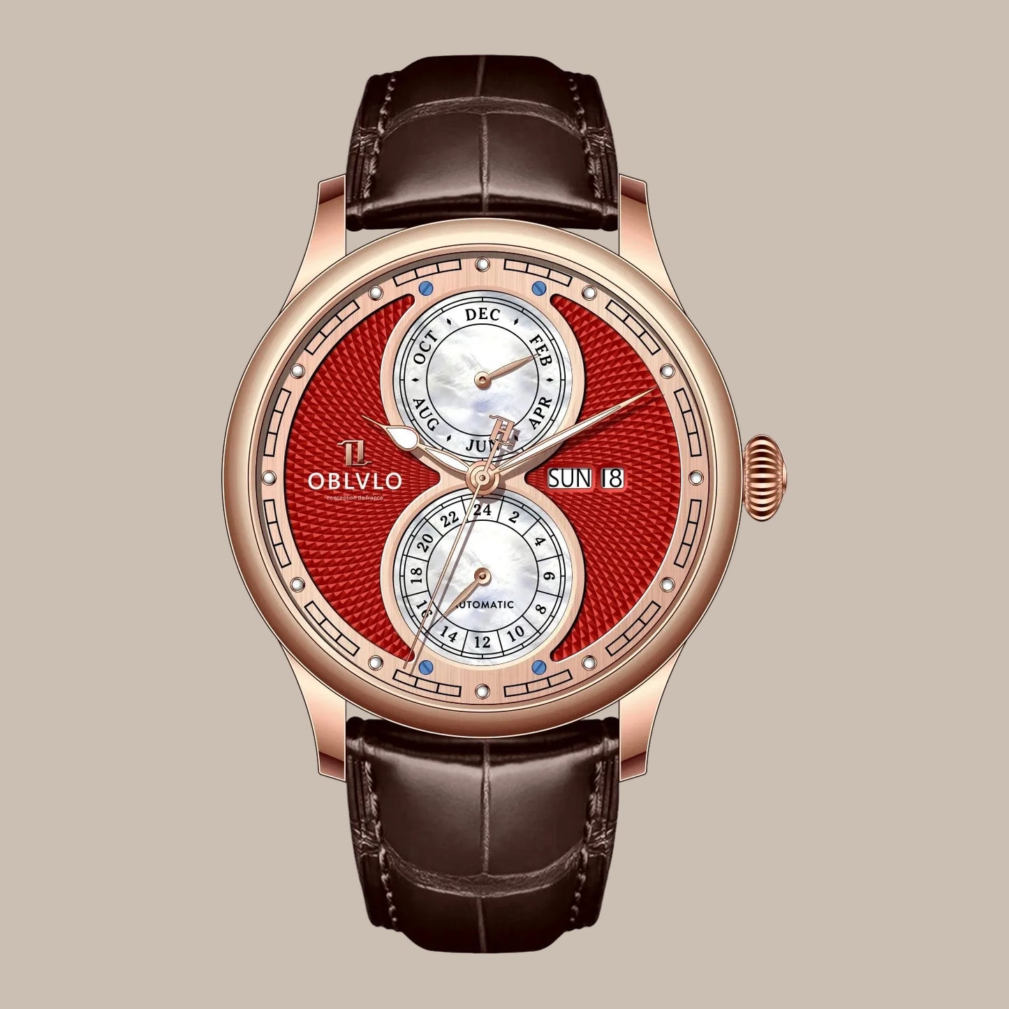 Blue Leather Strap Automatic