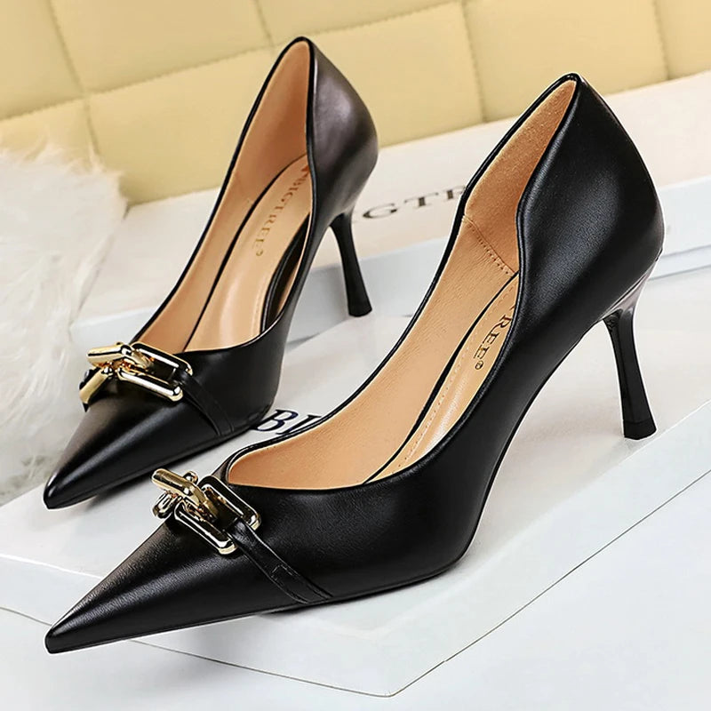 Pointed Stiletto Banquet Shoes