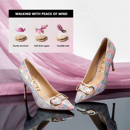 Women’s Letter-Printed Pumps