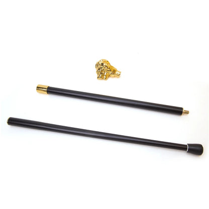 Gold Lion Head Cane