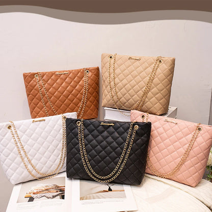 Women's PU Box Tote Bag