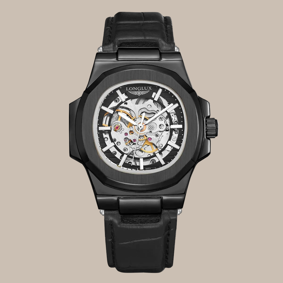 Simple Leather Strap Timepiece