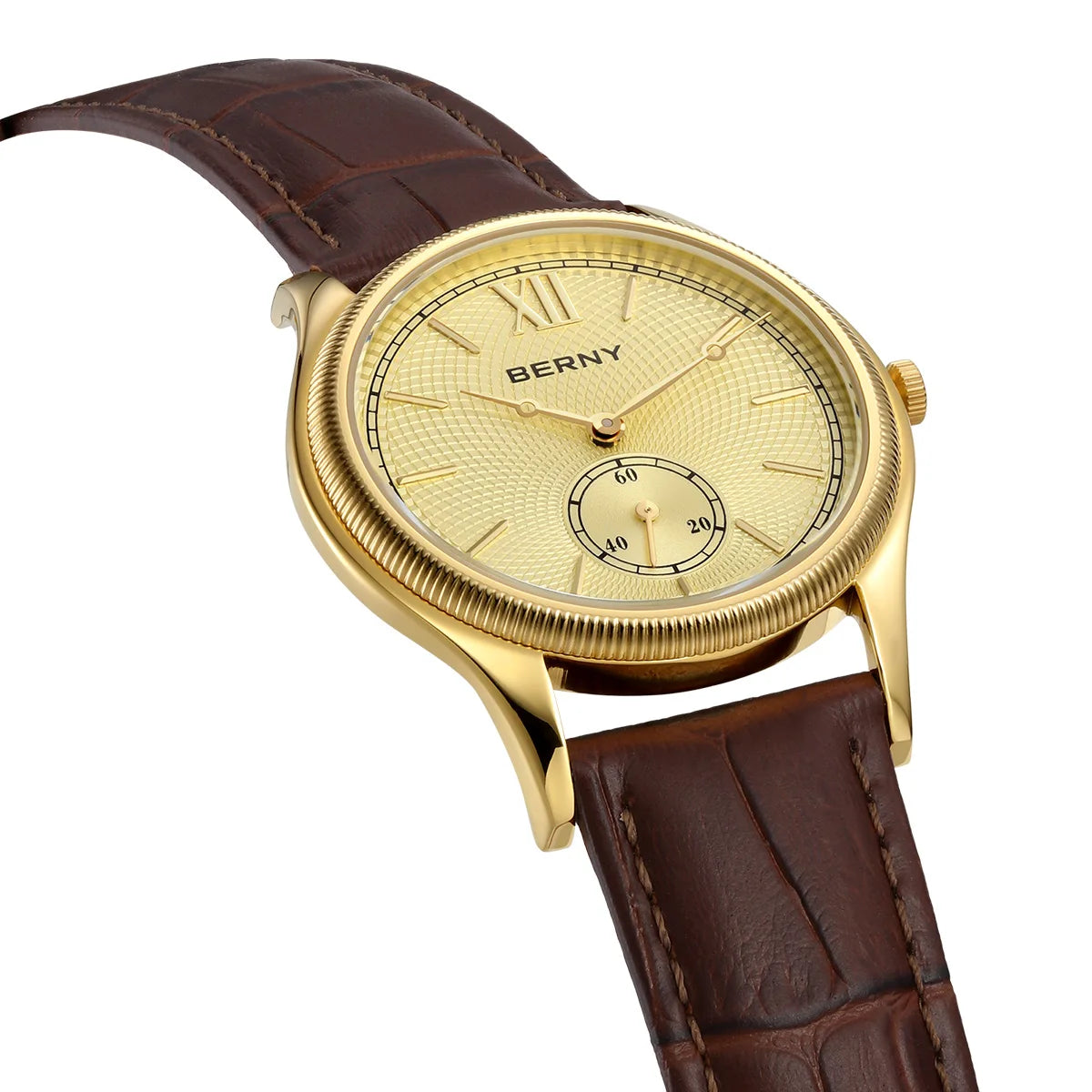 Classic Leather Strap Watch